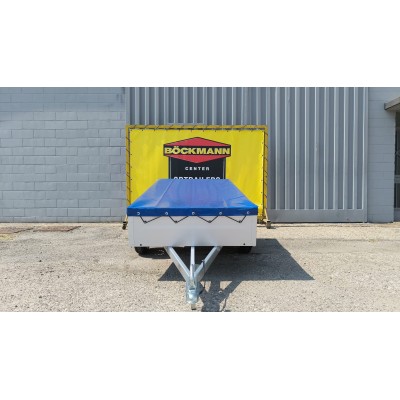 Carrello appendice rimorchio auto mono asse Multifunzione in Acciaio Zincato e Verniciato