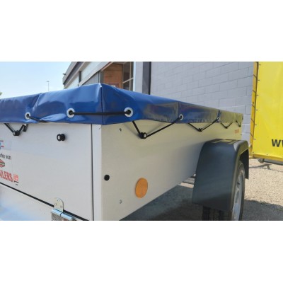 Carrello appendice rimorchio auto mono asse Multifunzione in Acciaio Zincato e Verniciato