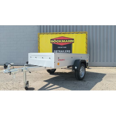 Carrello appendice rimorchio auto mono asse Multifunzione in Acciaio Zincato e Verniciato