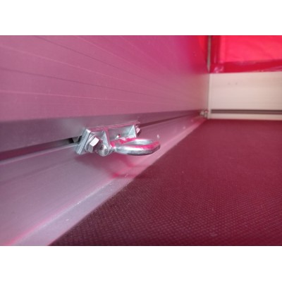 Carrello rimorchio auto frenato mono asse con sponde in alluminio