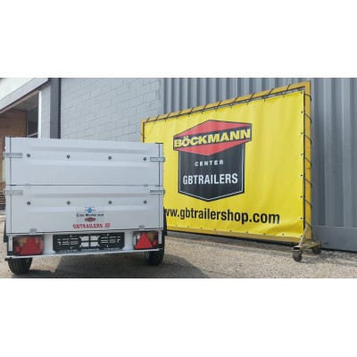 Carrello appendice rimorchio auto mono asse Multifunzione in Acciaio Zincato e Verniciato