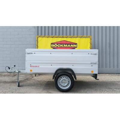 Carrello appendice rimorchio auto mono asse Multifunzione in Acciaio Zincato e Verniciato