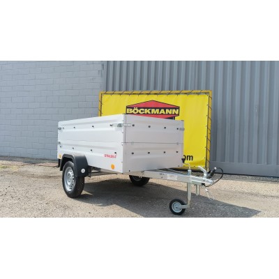 Carrello appendice rimorchio auto mono asse Multifunzione in Acciaio Zincato e Verniciato