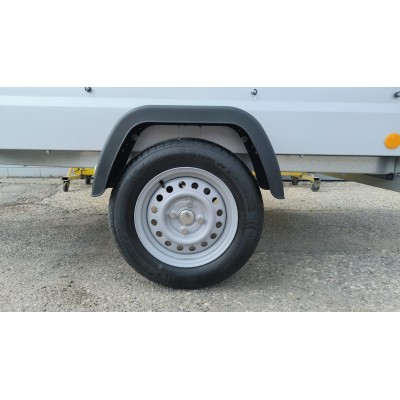 Carrello appendice rimorchio auto mono asse Multifunzione in Acciaio Zincato e Verniciato