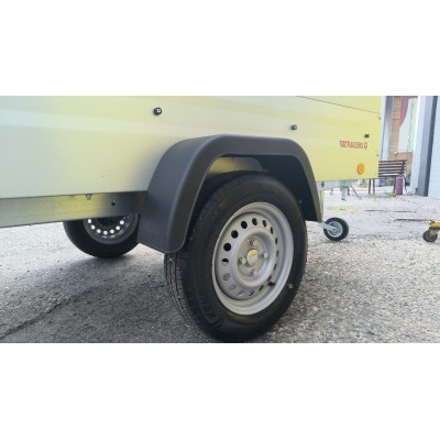 Carrello appendice rimorchio auto mono asse Multifunzione in Acciaio Zincato e Verniciato