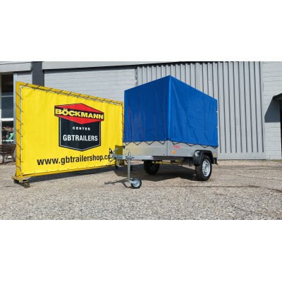 Carrello appendice rimorchio auto mono asse Multifunzione in Acciaio Zincato e Verniciato