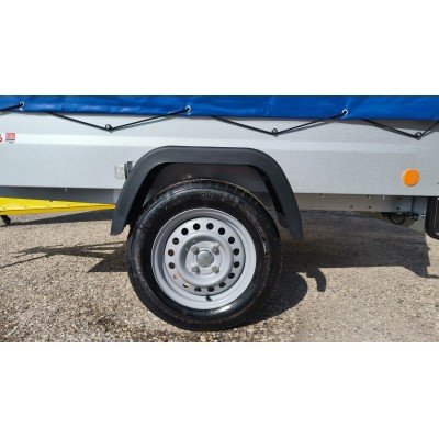 Carrello appendice rimorchio auto mono asse Multifunzione in Acciaio Zincato e Verniciato