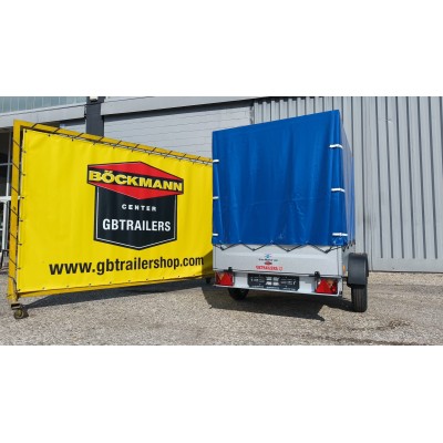 Carrello appendice rimorchio auto mono asse Multifunzione in Acciaio Zincato e Verniciato