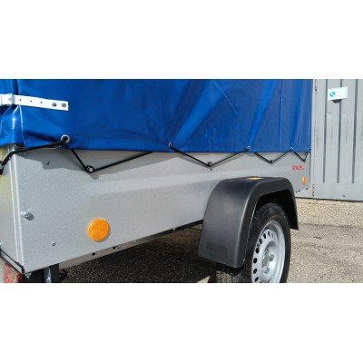 Carrello appendice rimorchio auto mono asse Multifunzione in Acciaio Zincato e Verniciato