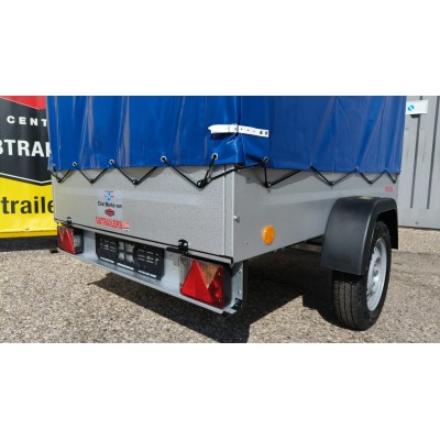 Carrello appendice rimorchio auto mono asse Multifunzione in Acciaio Zincato e Verniciato