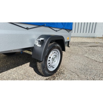 Carrello appendice rimorchio auto mono asse Multifunzione in Acciaio Zincato e Verniciato