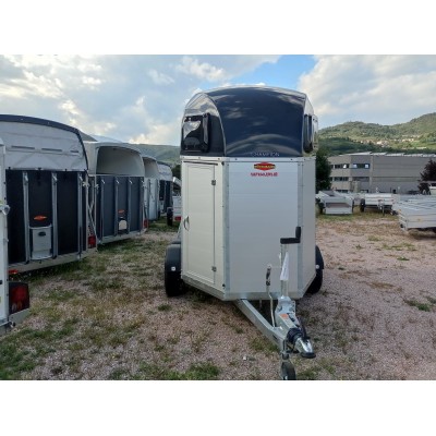 Trailer trasporto cavalli due posti in alluminio Boeckmann Champion Esprit Silver + Black