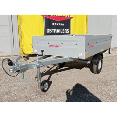 Carrello appendice rimorchio auto mono asse Multifunzione in Acciaio Zincato e Verniciato