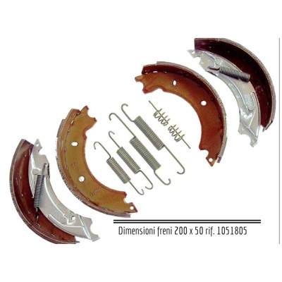 Ceppo freni manuale - Set di ricambio