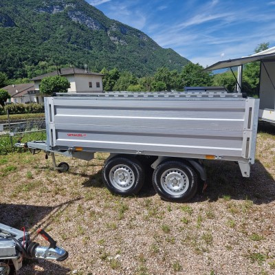 Carrello rimorchio auto doppio asse usato