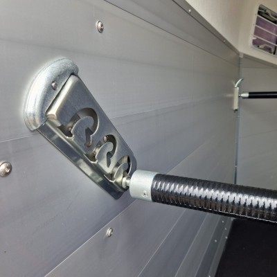 Trailer trasporto cavalli due posti in alluminio Boeckmann Champion Esprit Silver + Black