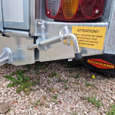 Trailer trasporto cavalli due posti in alluminio Boeckmann Champion Esprit Silver + Black