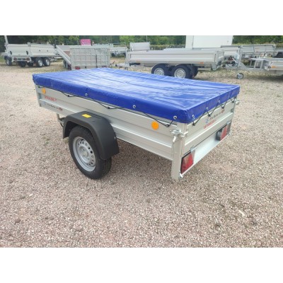Carrello appendice rimorchio auto mono asse Multifunzione in Acciaio Zincato e Verniciato