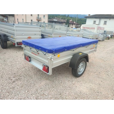 Carrello appendice rimorchio auto mono asse Multifunzione in Acciaio Zincato e Verniciato