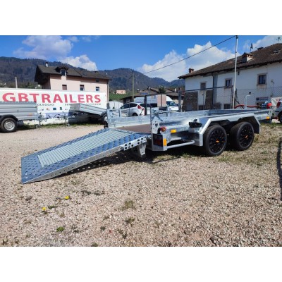 Carrello rimorchio auto trasporto macchinari pesanti pronta consegna