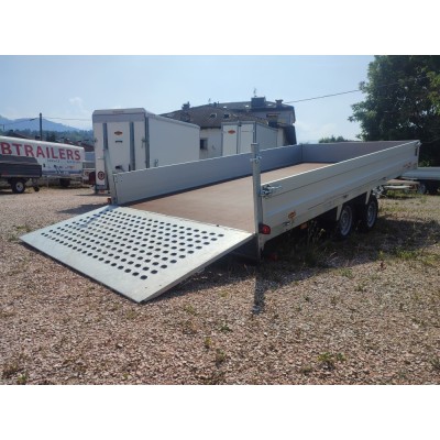 Carrello rimorchio basculante trasporto macchinari e cose Pronta consegna