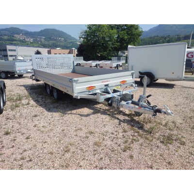 Carrello rimorchio basculante trasporto macchinari e cose Pronta consegna