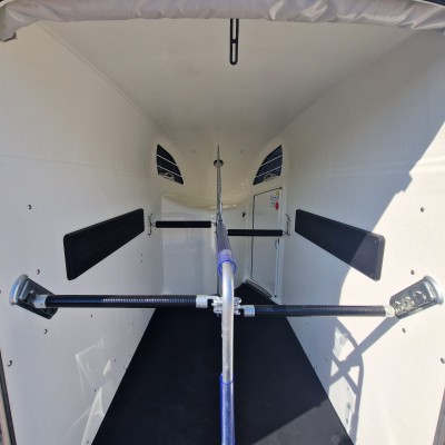 Trailer Trasporto cavalli Boeckmann Comfort in Vetroresina  due posti