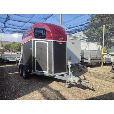Trailer trasporto cavalli due posti con selleria Boeckmann DUO ESPRIT