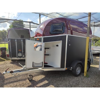 Trailer trasporto cavalli due posti con selleria Boeckmann DUO ESPRIT