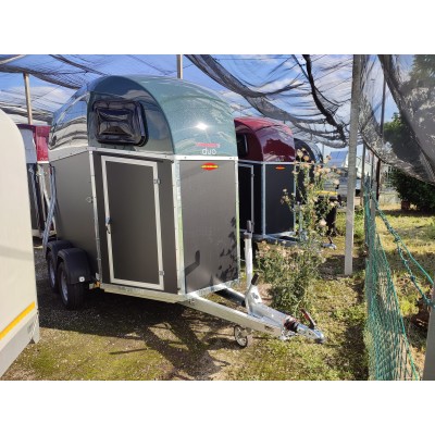 Trailer trasporto cavalli Boeckmann DUO ESPRIT Silver + Black due posti