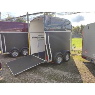 Trailer trasporto cavalli Boeckmann DUO ESPRIT Silver + Black due posti