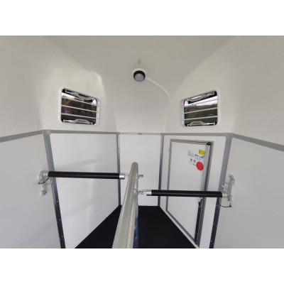 Trailer trasporto cavalli Boeckmann DUO ESPRIT Silver + Black due posti