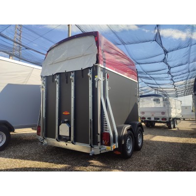 Trailer trasporto cavalli Boeckmann DUO ESPRIT Silver + Black due posti