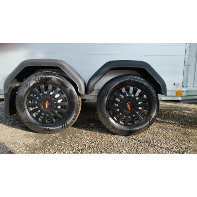 Trailer trasporto cavalli due posti in alluminio Boeckmann Champion Esprit Silver + Black