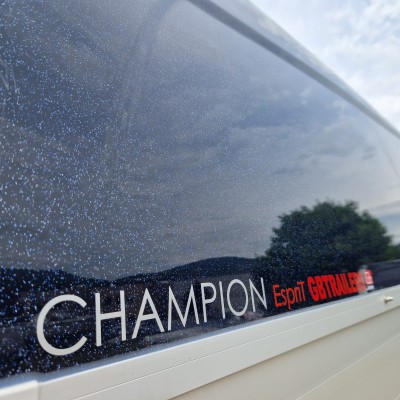 Trailer trasporto cavalli due posti in alluminio Boeckmann Champion Esprit Silver + Black