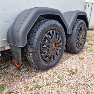 Trailer trasporto cavalli due posti in alluminio Boeckmann Champion Esprit Silver + Black