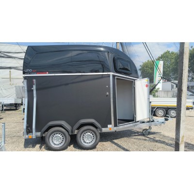 Trailer trasporto cavalli un posto Boeckmann Uno Esprit Silver + Black