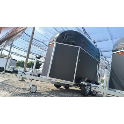 Trailer trasporto cavalli un posto Boeckmann Uno Esprit Silver + Black