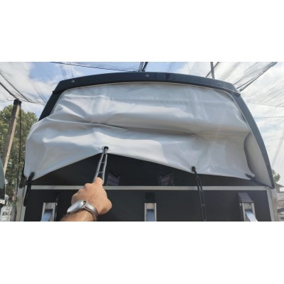 Trailer trasporto cavalli un posto Boeckmann Uno Esprit Silver + Black