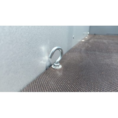 Carrello rimorchio auto mono asse con timone pieghevole