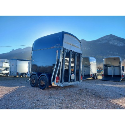 Trailer trasporto cavalli due posti in vetroresina PRONTA CONSEGNA