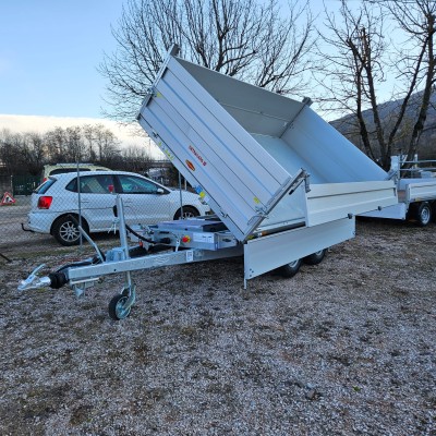 Pronta Consegna Ribaltabile Elettrico Trilaterale Due Assi