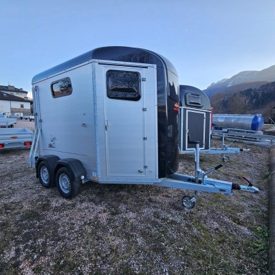 Trailer cavalli due posti in alluminio PRONTA CONSEGNA