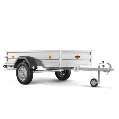 Carrello rimorchio appendice  auto monoasse in alluminio Boeckmann