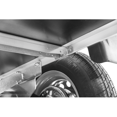 Carrello rimorchio appendice  auto monoasse in alluminio Boeckmann