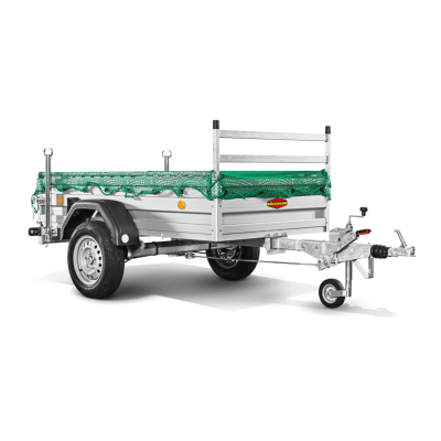 Carrello rimorchio appendice  auto monoasse in alluminio Boeckmann