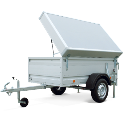 Carrello rimorchio appendice  auto monoasse in alluminio Boeckmann