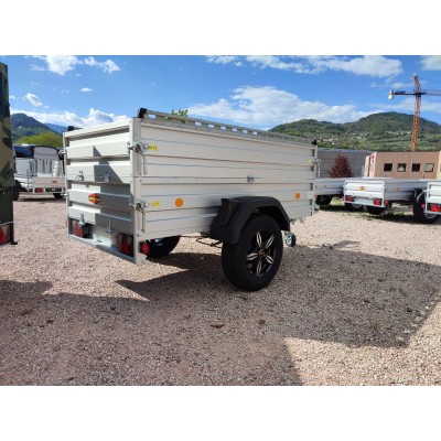 Carrello rimorchio appendice  auto monoasse in alluminio Boeckmann