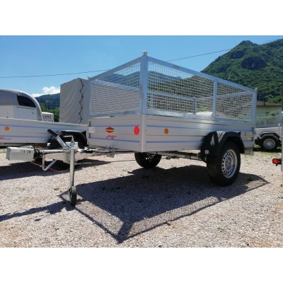 Carrello rimorchio appendice  auto monoasse in alluminio Boeckmann