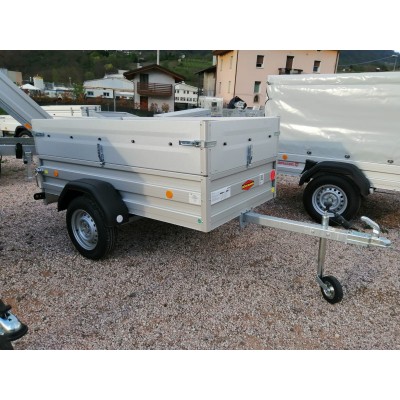 Carrello rimorchio appendice  auto monoasse in alluminio Boeckmann